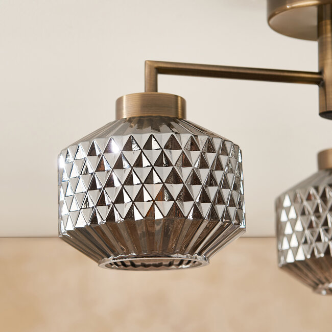 Sutton 3 Light Semi Flush Ceiling Fitting