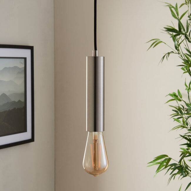 Slim pendant brushed chrome