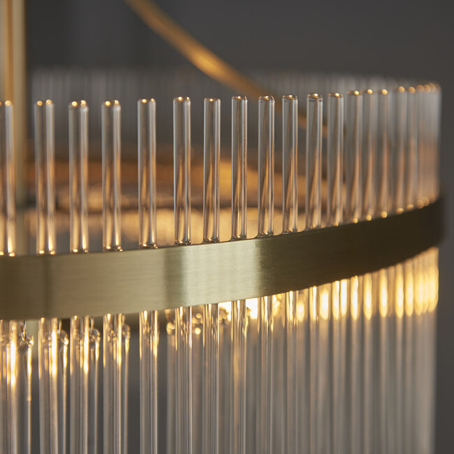 Marietta 3lt Pendant - Ant. Brass