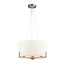Westbourne 3lt Pendant Matt Nickel / Ivory