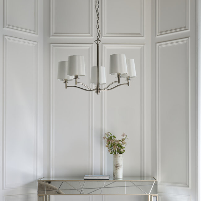 Ortona 5lt Pendant - Bright nickel - Factory Second