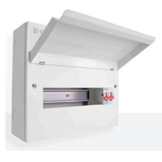 Customer Services 100A Metal Consumer Unit with Mains Switch, 18 Way