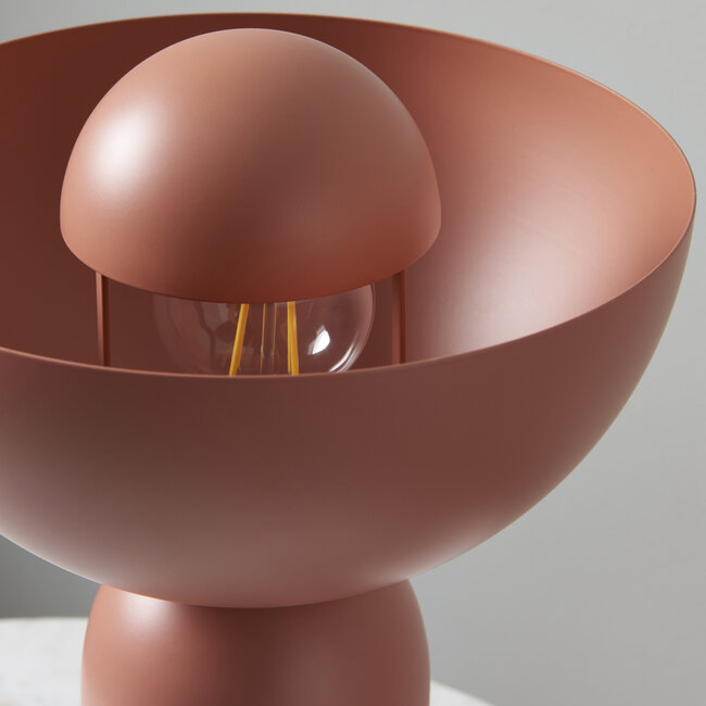 Torch Uplighter Touch Table Lamp Clay