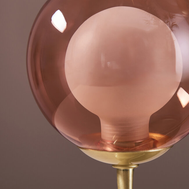 Angelina Multi Coloured Glass 2lt Floor Lamp