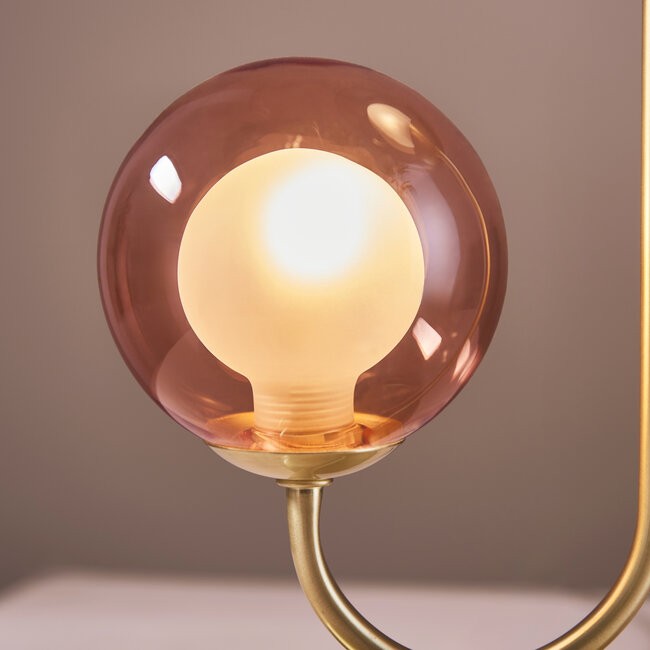 Angelina Multi Coloured Glass 2lt Floor Lamp