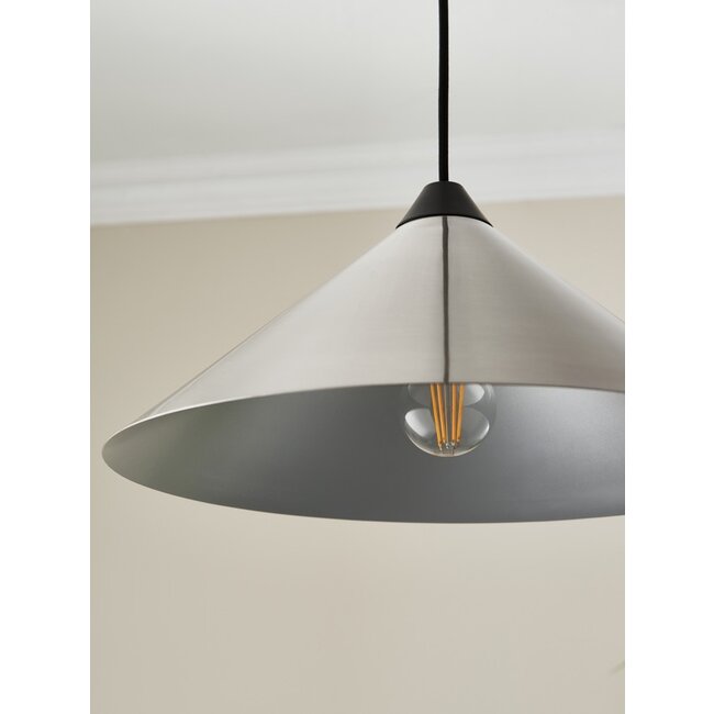 Fontana 1lt Pendant Brushed Chrome