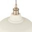 Carmella 1lt Pendant Matt Putty / Brass