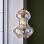Kelda Shaped Pendant - Champagne/Satin Brass