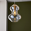 Kelda Shaped Pendant - Champagne/Satin Brass