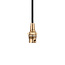Eltham Cable Set - Br Aged Brass/Black Flex