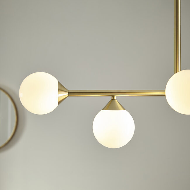 Otis 5lt Bar Pendant Satin Gold