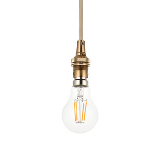 Eltham Cable Set - Br Aged Brass/Parchment Flex