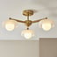 Boss 3lt Semi Flush - Br Aged Brass/Frosted