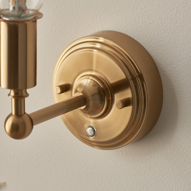 Burley Rechargeable Wall Fitting - Br Aged Brass