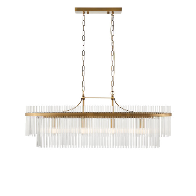 Marietta 4lt Bar Pendant Brass