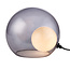 Half Moon Table Lamp Blk Glass