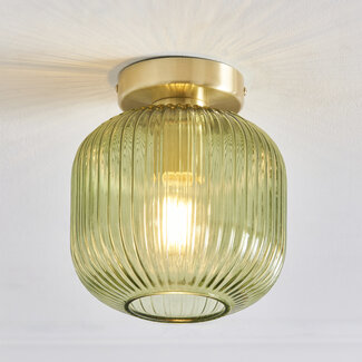 Mike 1 Light Flush Emerald