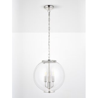 Park Globe 3lt Pendant Bright Nickel