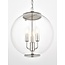 Park Globe 3lt Pendant Bright Nickel