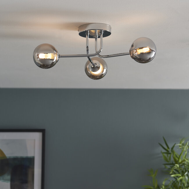 Global 3lt Semi-flush - Chrome/Mirror