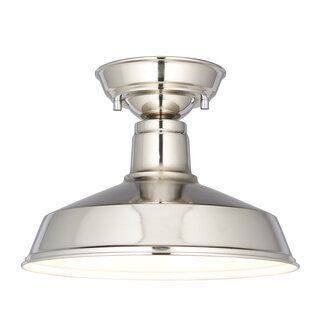 Darton semi flush - Bright nickel