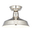 Darton semi flush - Bright nickel