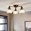 Tomias 3 Light Semi Flush Glass