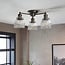Tomias 3 Light Semi Flush Glass