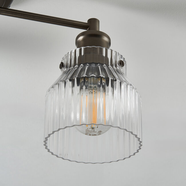 Tomias 3 Light Semi Flush Glass