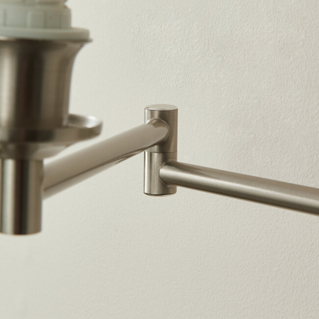 Preston Base Only Wall Light Brushed Chrome