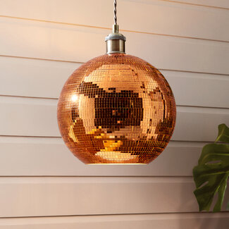 Disco Ball Pendant Orange