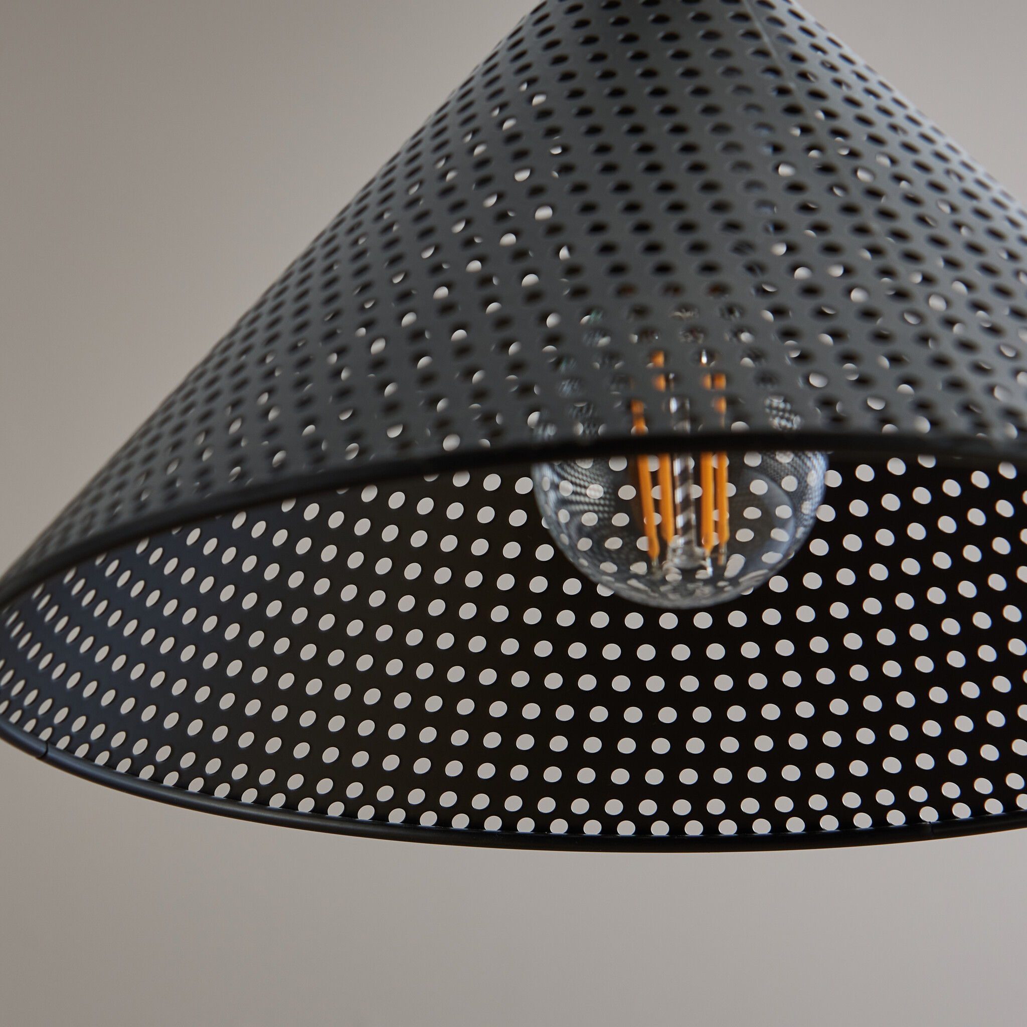 Perrigan Perry Mesh 3 Bar Light Black - The Factory Shop - Poole Lighting