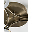 Triad 3 Arm Semi Flush, Matt Antique Brass