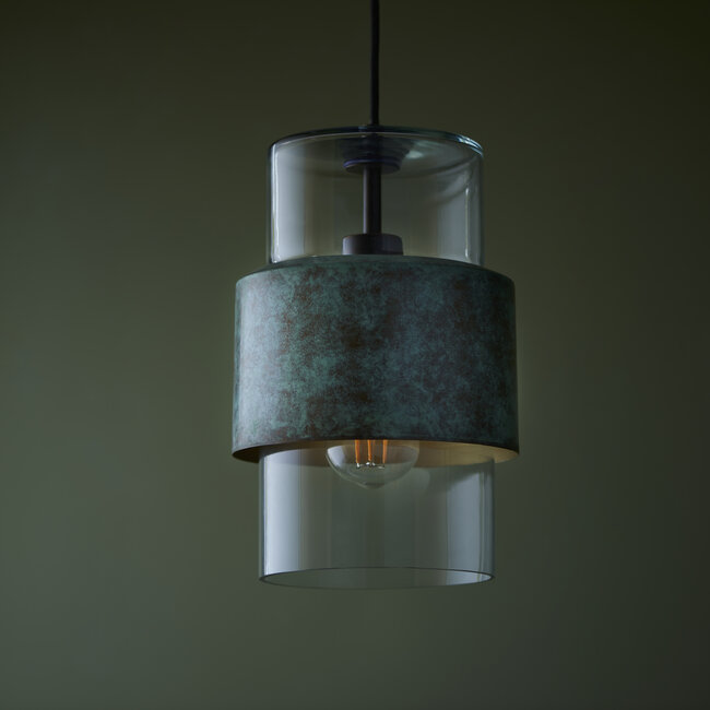 Akari 1lt Pendant - Verdigris Bronze