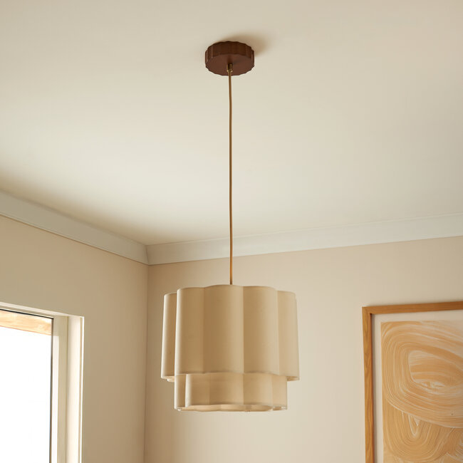 Orochi Shape Ceiling Fitting 30cm Natural