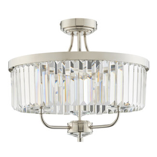 Chesterfield 3lt Semi flush - chrome - Factory Second