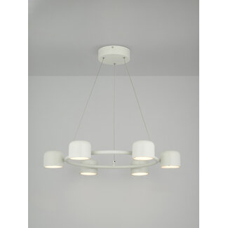 Perth Hoop Pendant, Greige