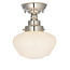 Camberley semi flush - Nickel/opal - Factory Second
