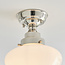 Camberley semi flush - Nickel/opal - Factory Second