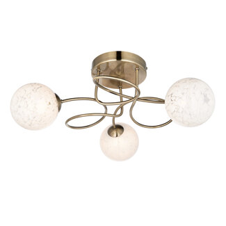 Delos 3lt semi flush - Ant brass