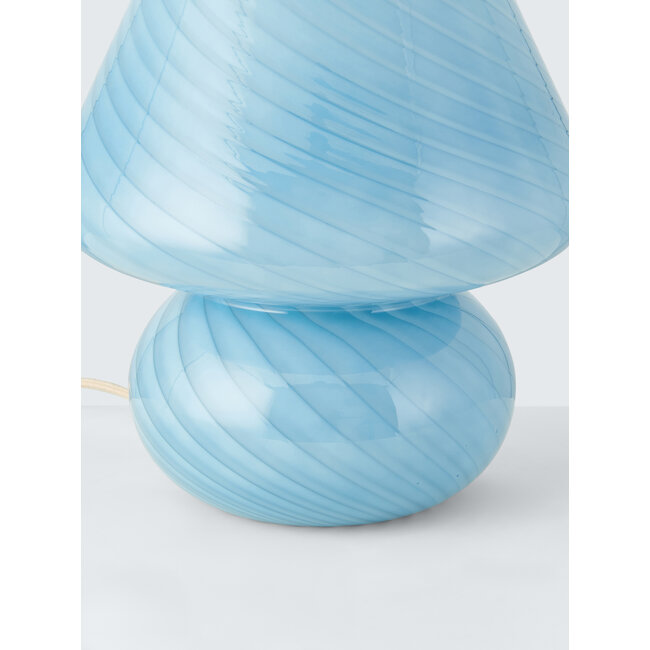 Fungi Glass Mushroom, blue