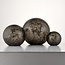 Gallery Direct Crackle Balls 3lt Smokey Glass Globes