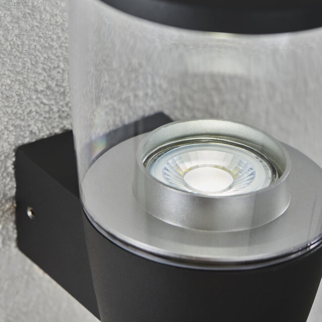 Canillo wall IP44 7W  - textured dark matt anthracite