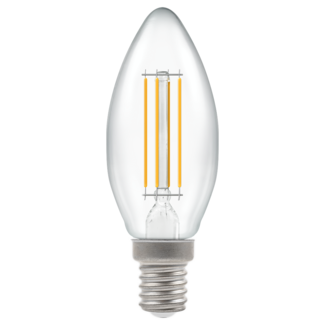 Crompton LED Filament Candle Clear Dimmable 5.9W 2700K SES-E14