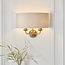 Highclere 2lt Wall - Vintage Brass/Natural