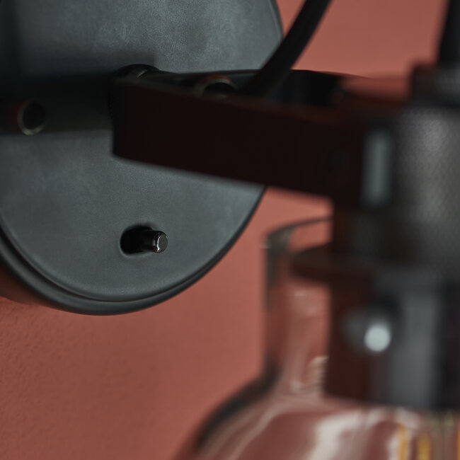 Urban Wall Light -  - Smokey Grey Glass