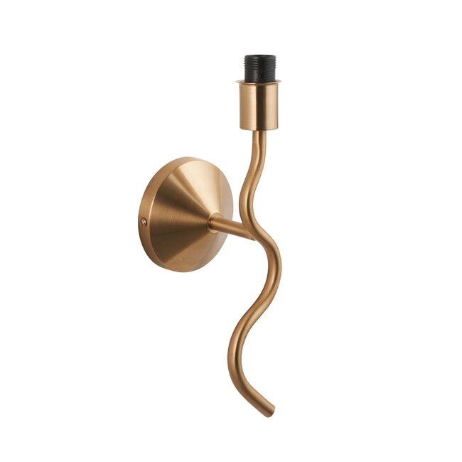 Wriggle Wall Fitting - Br Aged Brass