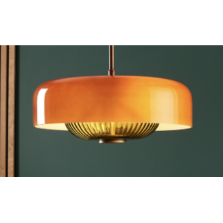 Fray- Floor & Pendant - Top Red Shade