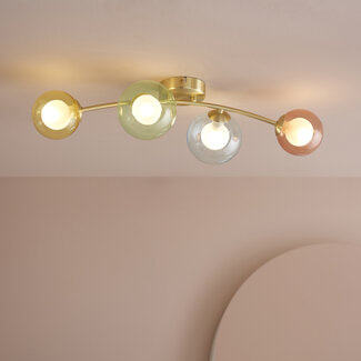 Angelina Semi Flush Light Multi Coloured