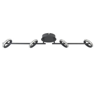Symetra  LED 4lt Bar Matt Black